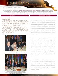 ministros de agricultura de centroamérica, belize, panamá ... - oirsa