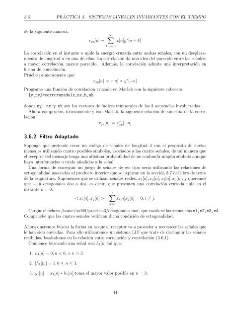 3 Sistemas Lineales Invariantes con el Tiempo