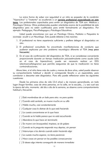 niño o adolescente es Hiperactivo - Ministerio de Educación ...