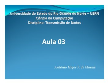 Aula 03 Aula 03 - DCA