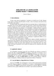 análisis de la legislación sobre ruido y vibraciones - Red Proteger