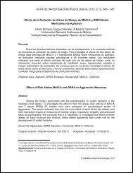 ACTA DE INVESTIGACIÓN PSICOLÓGICA, 2012, 2 (1), 568 – 581 ...