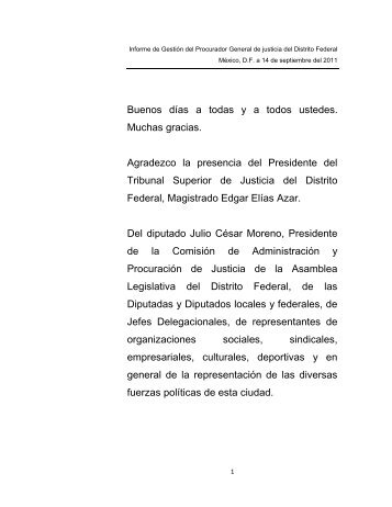 Discurso (PDF) - Procuraduría General de Justicia del Distrito Federal