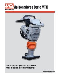 Apisonadores Serie MTX - Multiquip Inc.