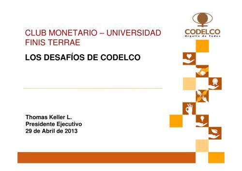 Los desafíos de Codelco. Club Monetario, Universidad Finis Terrae