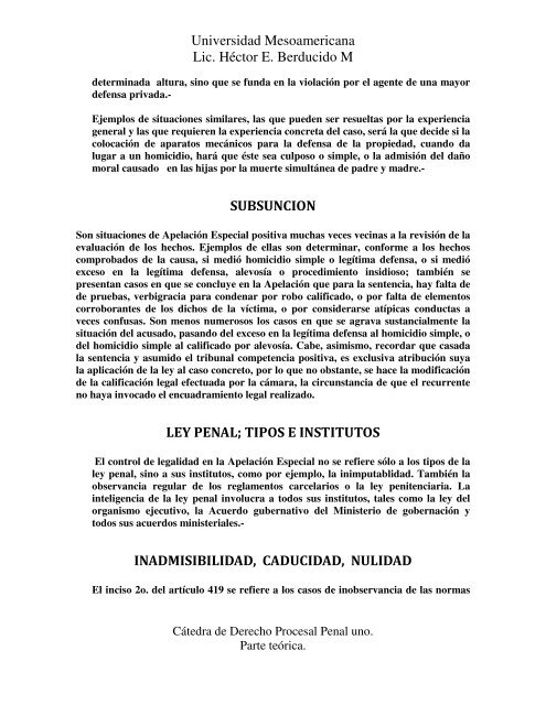 derecho a la alzada o tribunal superior.pdf - Lic. Hector E. Berducido ...