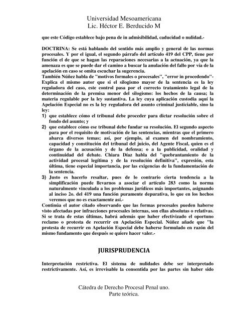 derecho a la alzada o tribunal superior.pdf - Lic. Hector E. Berducido ...