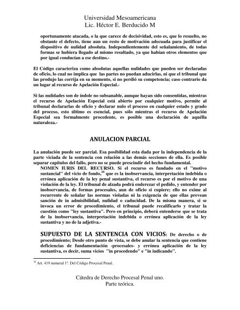 derecho a la alzada o tribunal superior.pdf - Lic. Hector E. Berducido ...