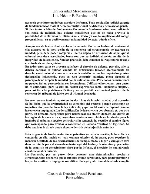 derecho a la alzada o tribunal superior.pdf - Lic. Hector E. Berducido ...