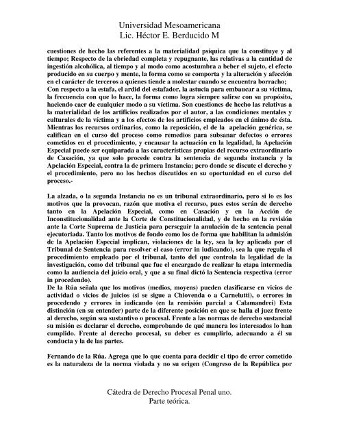 derecho a la alzada o tribunal superior.pdf - Lic. Hector E. Berducido ...