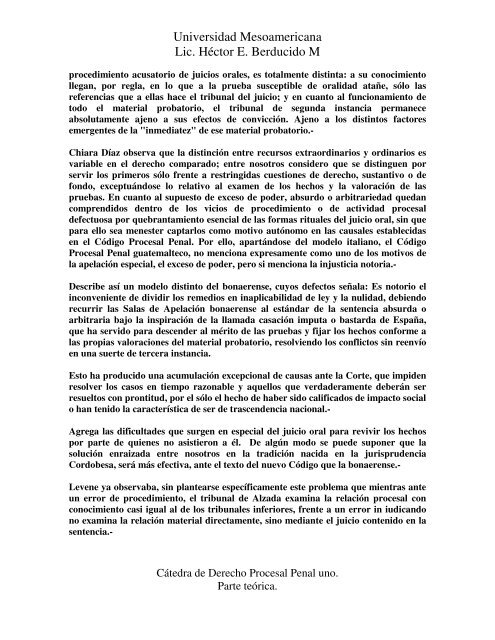 derecho a la alzada o tribunal superior.pdf - Lic. Hector E. Berducido ...