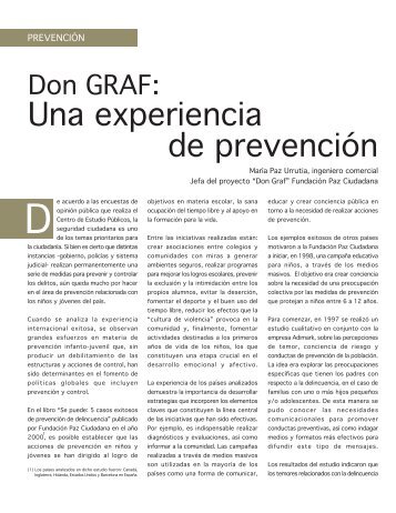 Una experiencia de prevención - Fundación Paz Ciudadana