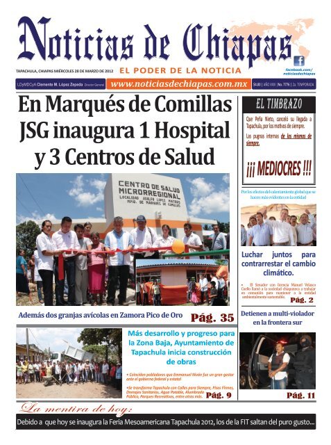 En Marqués de Comillas JSG inaugura 1 Hospital y 3 Centros de ...