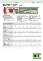 ePB1500Ae – ePB2600Ae PIPe JAckInG – MUck WAGGOn