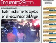 Evitan linchamiento sujetos en el Fracc. Misión del ... - Encuentro 29