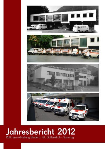 Jahresbericht 2012 - Rotes Kreuz Bludenz