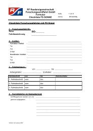 Checkliste FS SONNE - RF Forschungsschiffahrt GmbH