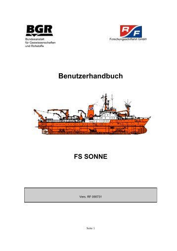 Handbuch SONNE - BGR