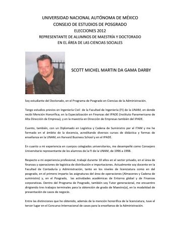 Scott Michel Martín Da Gama Darby - Coordinación de Estudios de ...