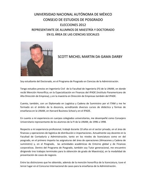 Scott Michel Martin Da Gama Darby Coordinacion De Estudios De