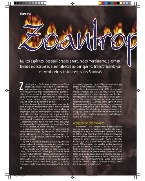 Zoantropia - Revista Cristã de Espiritismo