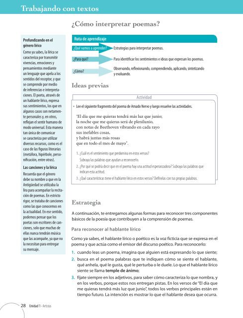 Lenguaje y Comunicación 3.er año Medio - Ministerio de Educación