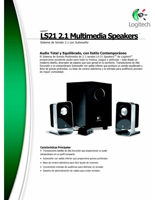 LS21 2.1 Multimedia Speakers