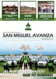 revista institucional san miguel avanza - Municipalidad de San Miguel