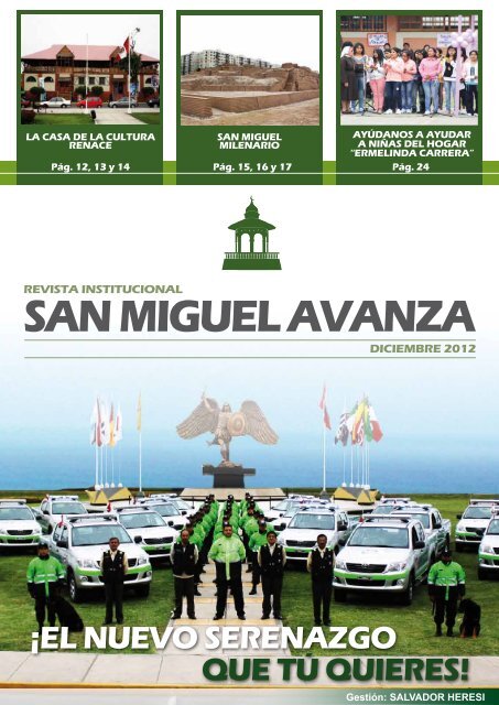 revista institucional san miguel avanza - Municipalidad de San Miguel