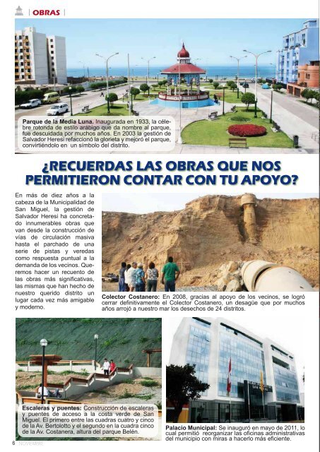 revista institucional san miguel avanza - Municipalidad de San Miguel