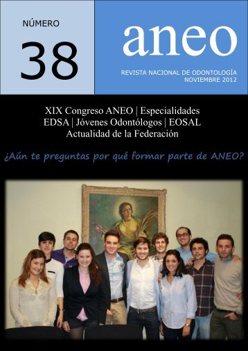 Nº 38 REVISTA ANEO Ya está un nuevo número de la ... - Andrea