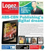 ABS-CBN Publishing's Digital Dream - Lopez Holdings Corporation