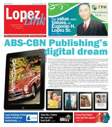 ABS-CBN Publishing's Digital Dream - Lopez Holdings Corporation