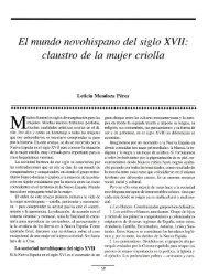 El mundo novohispano del siglo XVII: claustro de la mujer criolla