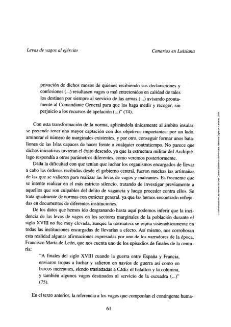 Emigración por reclutamientos. Canarios en Luisiana - Acceda ...