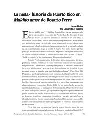 La meta-historia de Puerto Rico en Maldito amor de Rosario Ferre