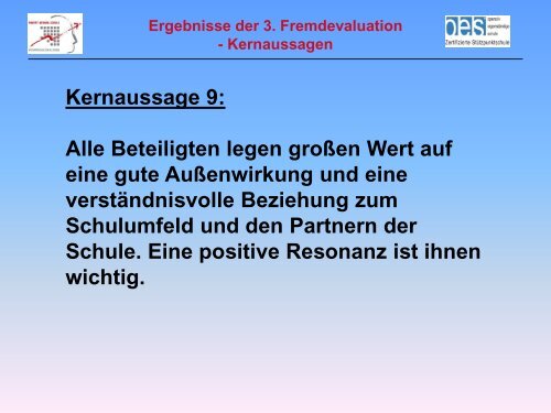 Ergebnisse der Fremdevaluation 2012 - Robert-Gerwig-Schule