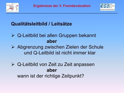 Ergebnisse der Fremdevaluation 2012 - Robert-Gerwig-Schule