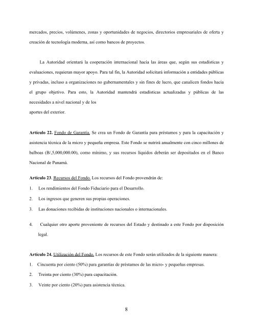 LEY No - Asociación de Contadores Públicos Autorizados de Panamá