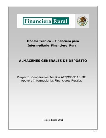 Guía para Constitución de IFR - AGD - Financiera Rural