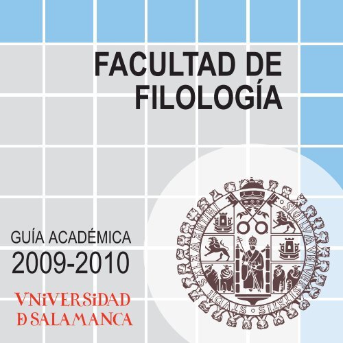 Guia Academica - Facultad de Filología - Universidad de Salamanca