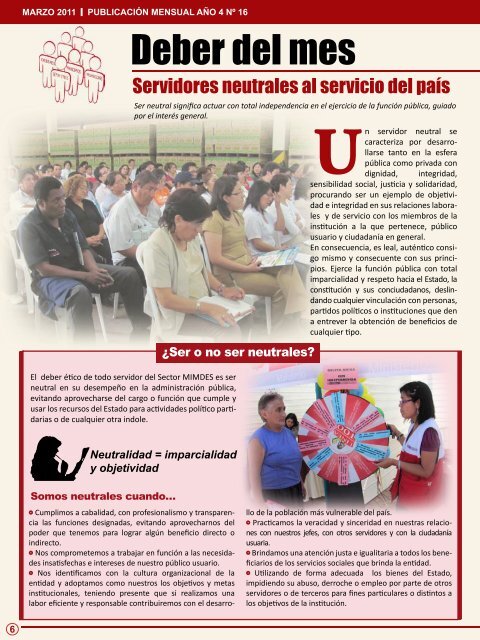 Editorial - Ministerio de la Mujer y Poblaciones Vulnerables