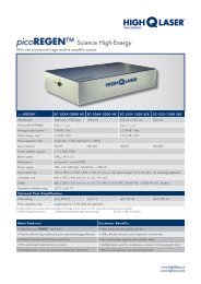 picoREGEN™ Science High-Energy - High Q Laser