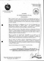 i. municipio de loja - Gobierno Autónomo Descentralizado Municipal ...