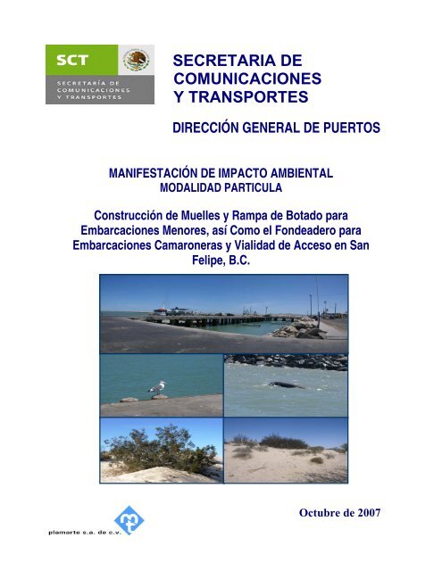 Proyecto de Construcción de Muelles y Rampa de ... - sinat - Semarnat