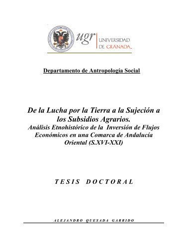 ALEJANDRO QUESADA TESIS - Universidad de Granada