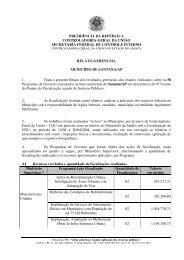 relatório de fiscalização nº 004 município de santana - ap ministério ...