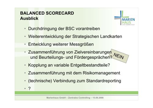 BALANCED SCORECARD Agenda - RheinAhrCampus