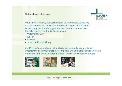 BALANCED SCORECARD Agenda - RheinAhrCampus