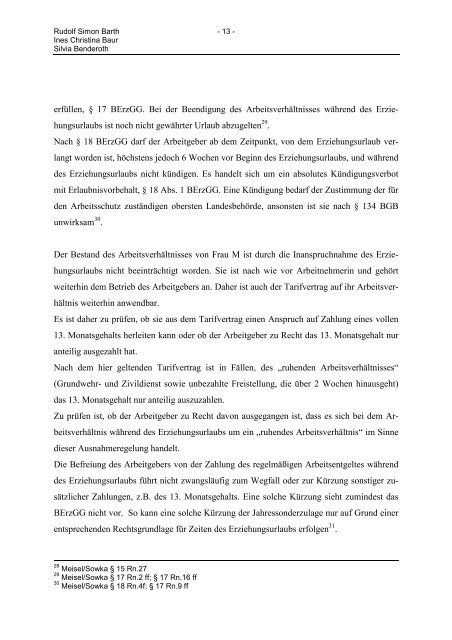 Fallbesprechung Arbeitsrecht - RheinAhrCampus